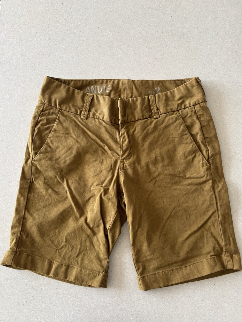 JCrew Andie Olive Chino Shorts